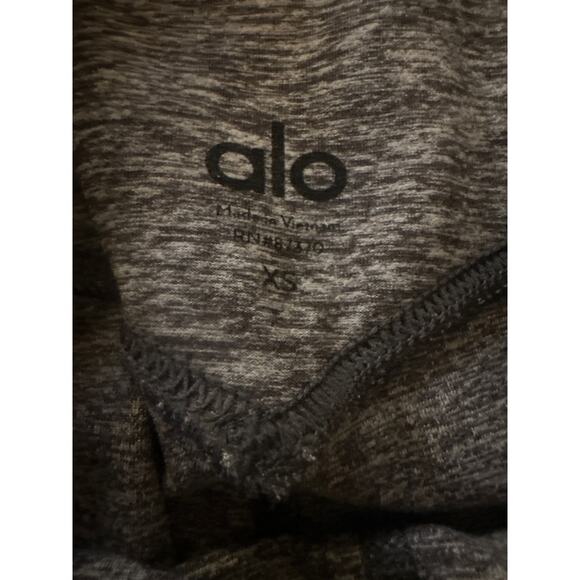 Women XS ALO Yoga Alosoft High Rise Dove Gray Heather Leggings Pants Joggers - Picture 7 of 7